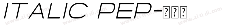 Italic PEP字体转换
